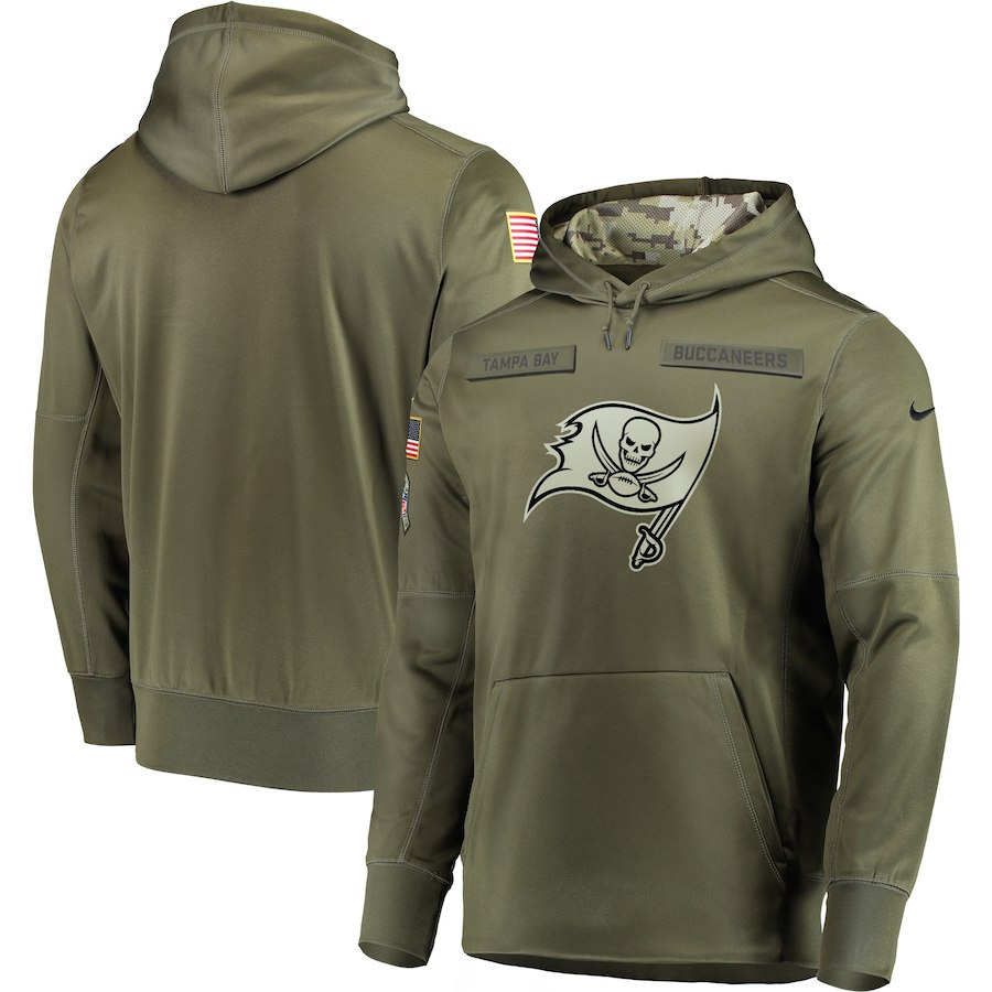 Men Tampa Bay Buccaneers Nike Olive Salute To Service KO Performance Hoodie Green->chicago bears->NFL Jersey